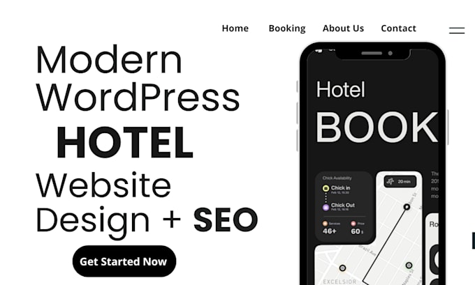 Gig Preview - Create hotel booking hotel website hotel vacation website airbnb website