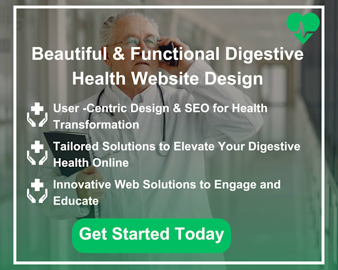 Gig Preview - Create a beautiful and functional digestive health website