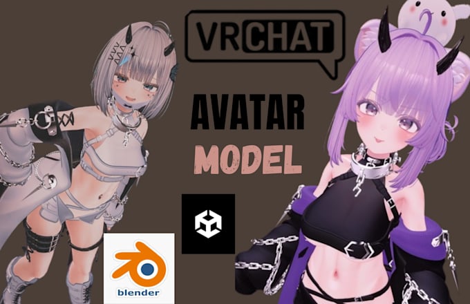 Gig Preview - Custom 3d vrchat model furry avatar vrc character vr character fursona nsfw