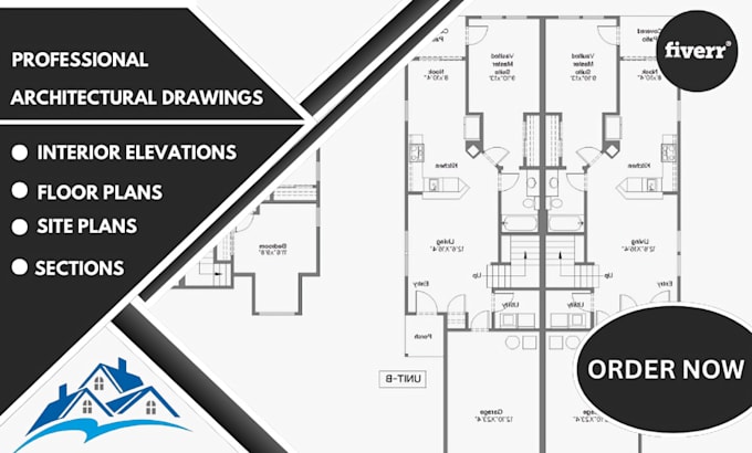 Gig Preview - Draw floor plan, site plan full set electrical plan in autocad for city permit