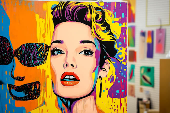 Bestseller - draw a professional pop art portrait