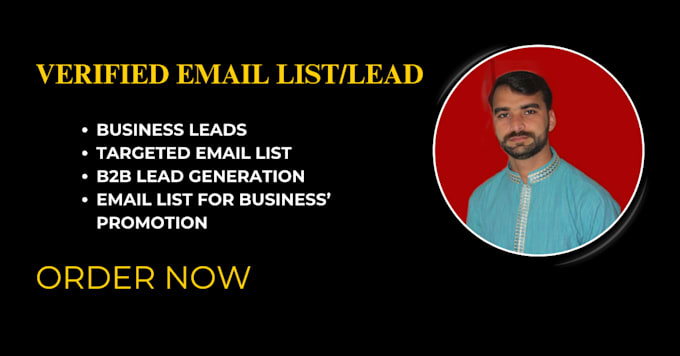 Gig Preview - Provide a verified email list of your targeted customers