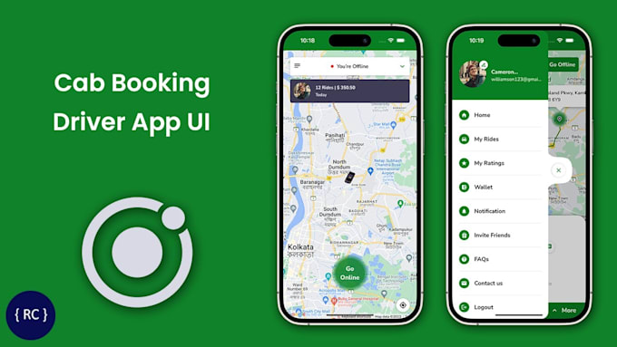 Gig Preview - Clone taxi booking app, uber booking app, uber clone app ride hailing website