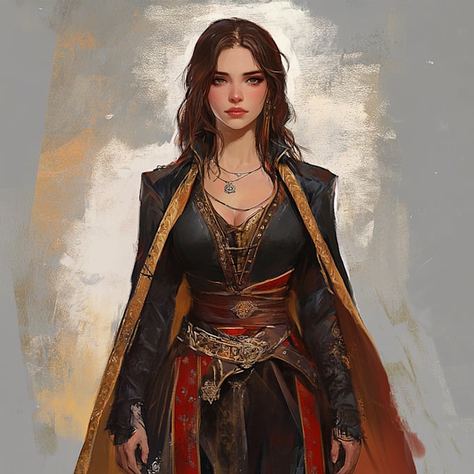 Gig Preview - Design a fantasy character art and fantasy illustration