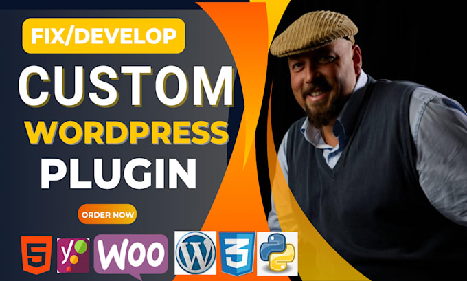 Gig Preview - Fix and develop complex custom wordpress plugin  woo commerc plugin theme plugin