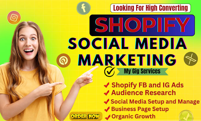 Gig Preview - Do shopify social media marketing and fb,ig ads