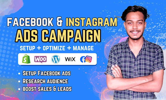 Gig Preview - Set up your facebook and instagram campaign for leads and sales