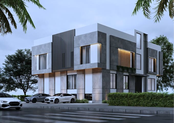 Gig Preview - Do exterior rendering 3d house rendering house exterior residential building