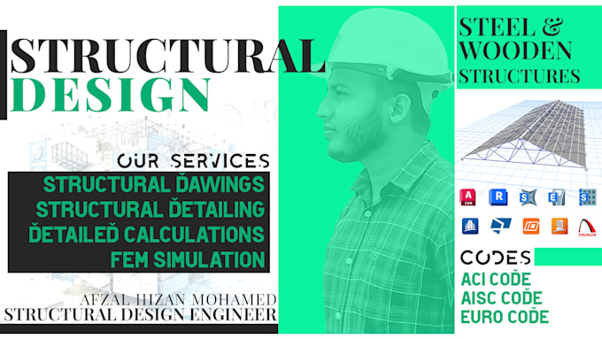 Gig Preview - Do structural design for steel and wooden structures