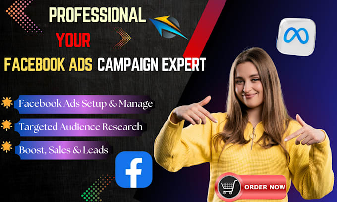 Gig Preview - Be your expert facebook meta ads campaign manager