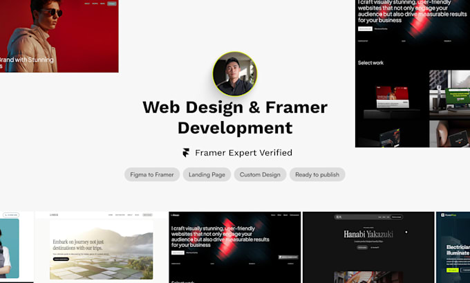 Bestseller - build a stylish framer portfolio website for your brand