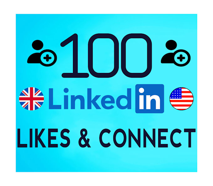 Gig Preview - Do targeted linkedin page likes connection from usa, uk