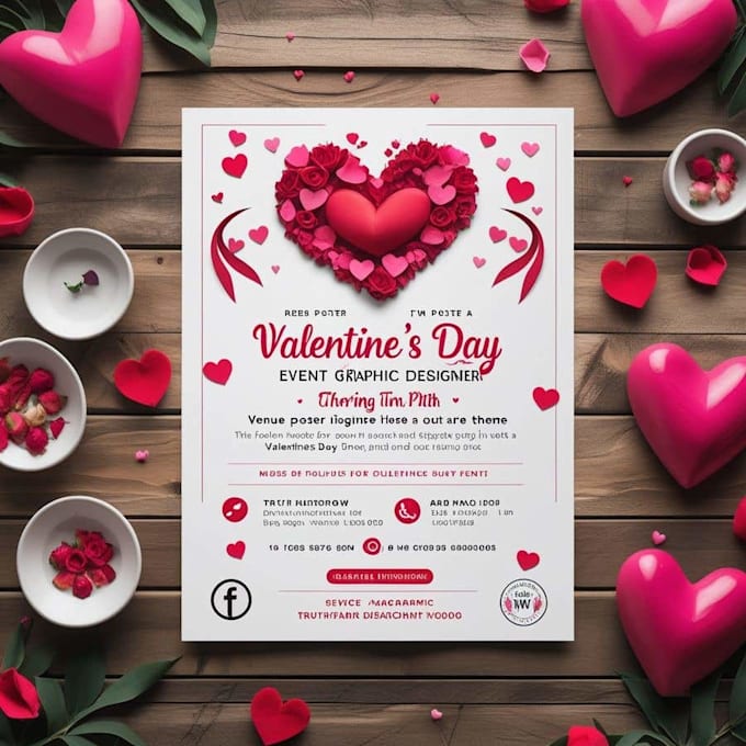 Bestseller - make awesome valentines day event poster design