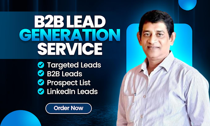 Gig Preview - Do b2b lead generation, linkedin leads and prospect list building