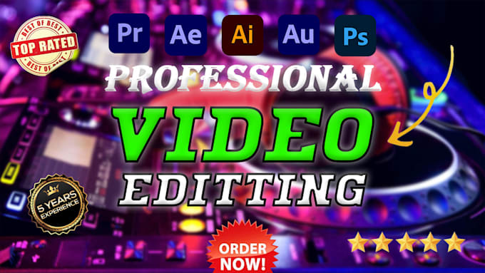 Gig Preview - Do professional video editing for within 24 hours