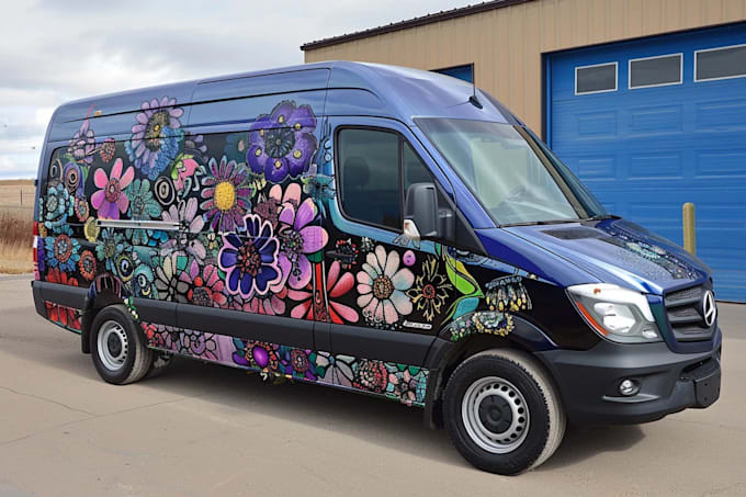 Gig Preview - Attractive car wrap design and vehicle wrap design