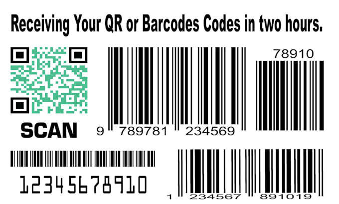 Gig Preview - Create qr codes with your logo and barcodes for your product