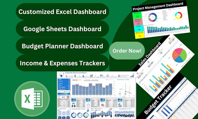 Gig Preview - Design customized excel, google sheet, budget planner dashboard