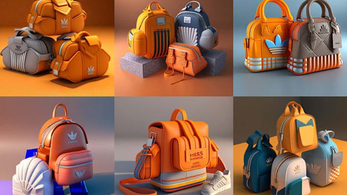 Gig Preview - Do 3d bag, purse, backpack, clutch, handbag, model for you, zakeke, kickflip