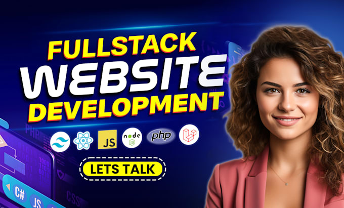 Gig Preview - Do full stack website nextjs reactjs php laravel backend developer node js