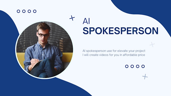 Gig Preview - Create ai spokespersons, breaking news, ads and animation videos