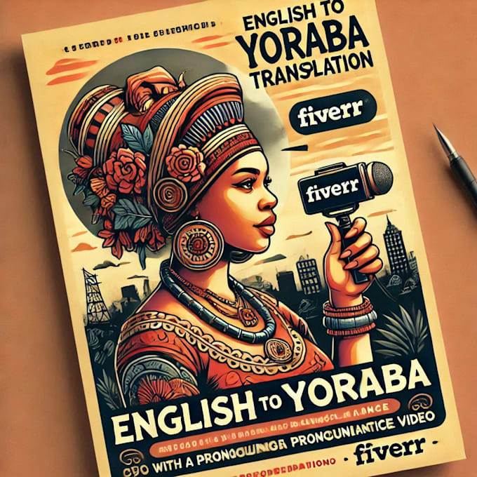 Bestseller - translate english texts to yoruba, with pronunciation video