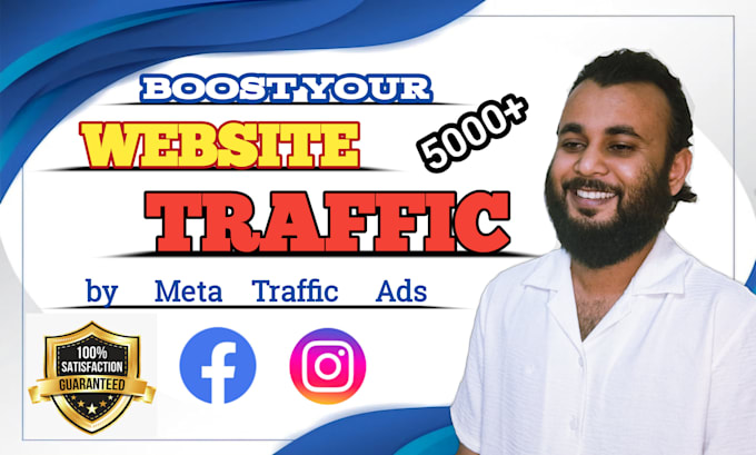 Gig Preview - Boost your website traffic by meta ads on fb and insta