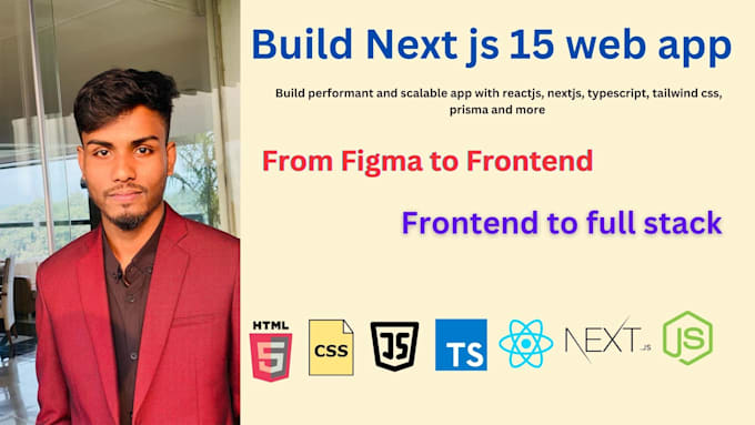 Gig Preview - Do professional next js 15 full stack web development