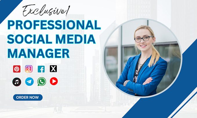 Gig Preview - Be your social media marketing manager and content creator