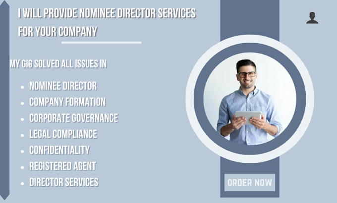 Gig Preview - Provide nominee director services for your company