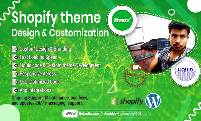 Gig Preview - Expert shopify theme development, customization boost store