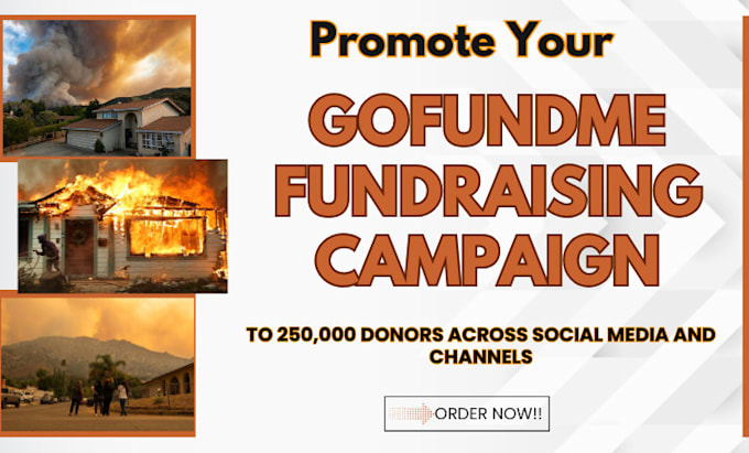 Bestseller - promote your southern california gofundme campaign crowdfunding fundraising plan