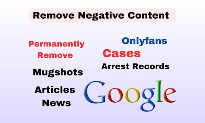 Gig Preview - Permanently remove mugshots news delete negative links articles cases on google