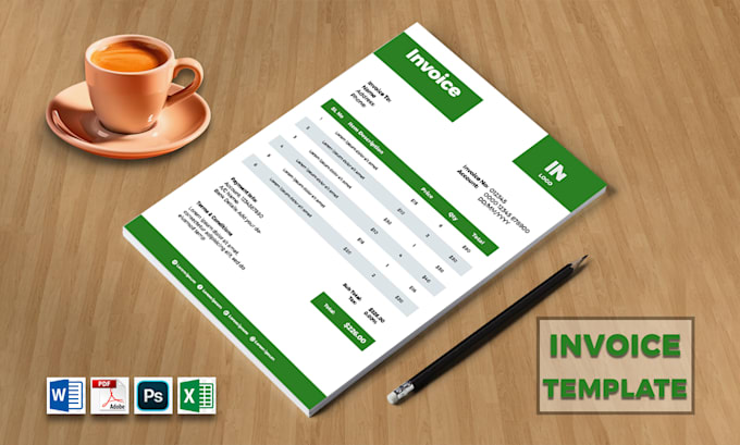 Bestseller - design professional invoice templates in 8 hour