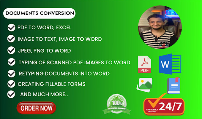 Gig Preview - Convert PDF to word or word to PDF