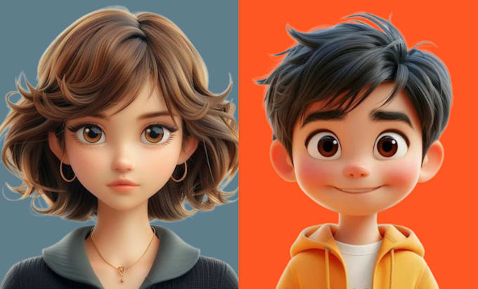 Gig Preview - 3d cartoon character modeling character animation unreal engine 3d anime 3d rig