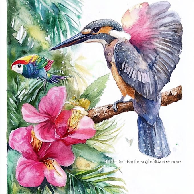 Bestseller - do watercolor painting of animals, botanicals, people, objects