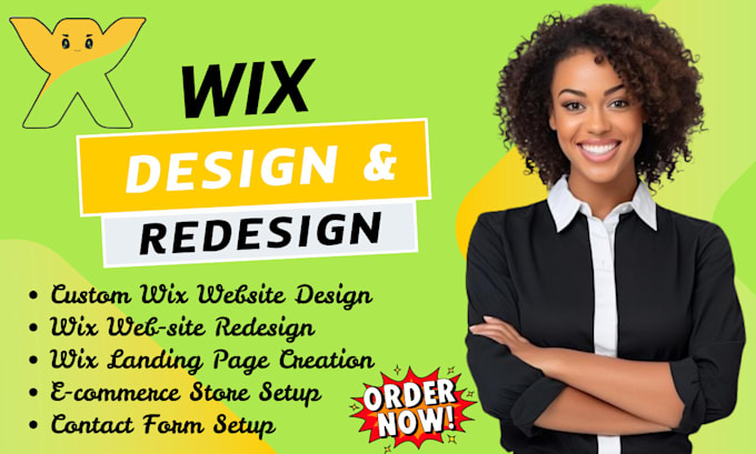 Gig Preview - Wix website redesign wix website design wix website wix studio