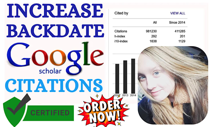 Gig Preview - Increase and backdate google scholar citations using researchgate and journals