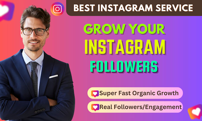 Gig Preview - Be your instagram marketing manager and organic followers