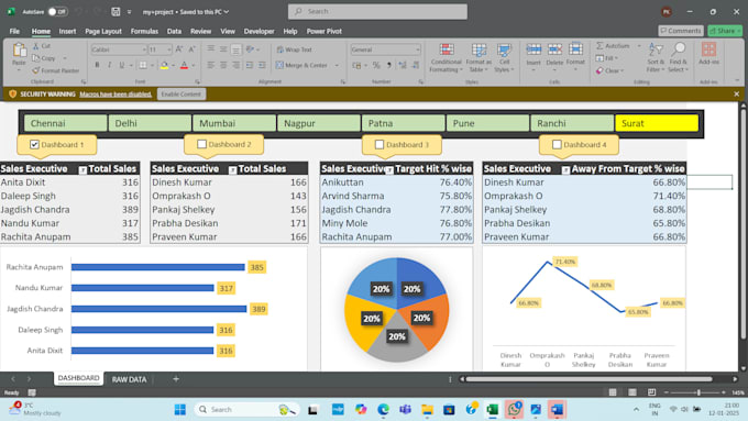 Gig Preview - Clean and organize your data in excel or google sheets