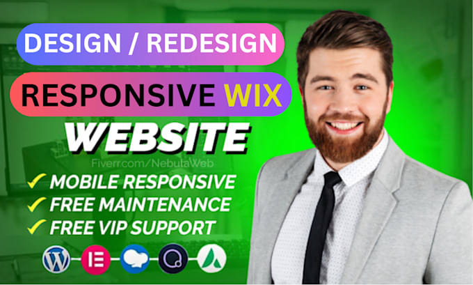 Gig Preview - Be your wix designer, design wix website, redesign wix website or blog website