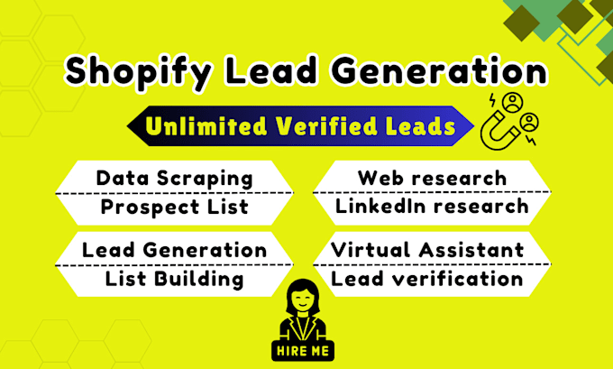 Bestseller - be shopify lead generation virtual assistant quickly