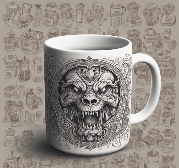 Gig Preview - Create an awesome custom coffee mug design