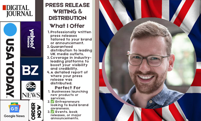 Gig Preview - Write and distribute press release, uk press release on toptier media