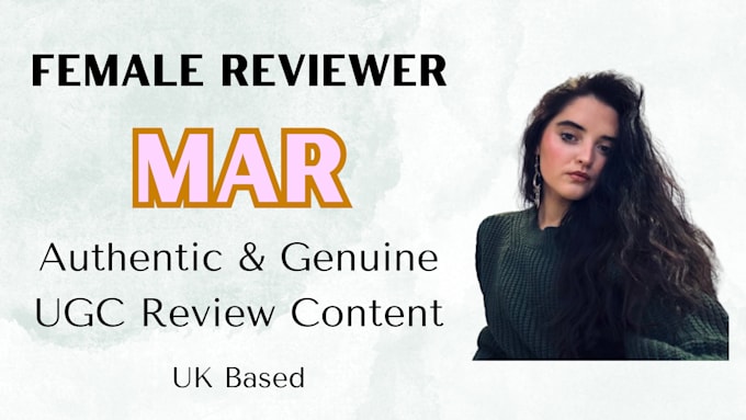 Gig Preview - Create authentic and genuine ugc review content