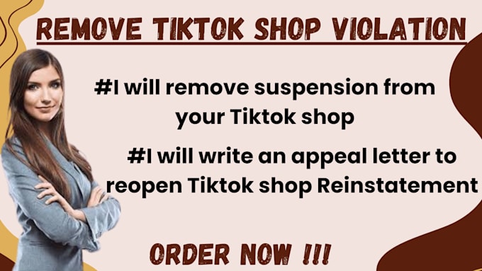 Bestseller - remove tiktok shop violation, provide purchase proof, tiktok shop reinstatement