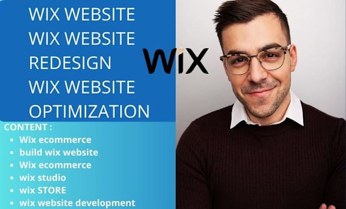 Gig Preview - Create wix website ecommerce design, wix website shopify redesign