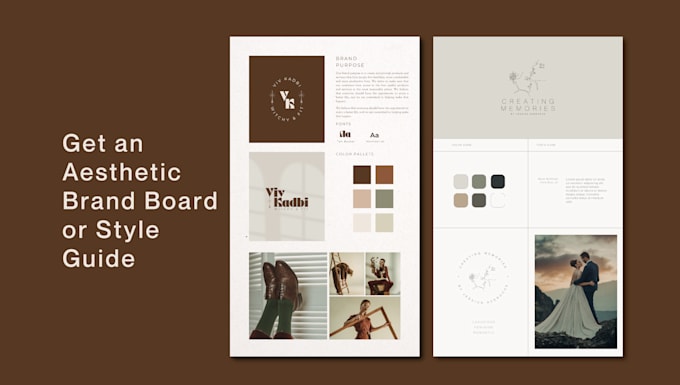 Gig Preview - Create an aesthetic brand board or style guide design