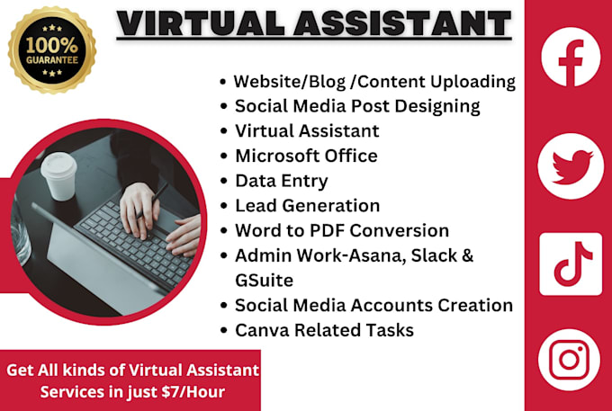 Gig Preview - Be your personal administrative virtual assistant